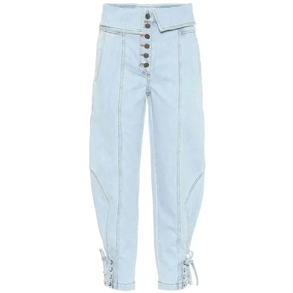 ULLA JOHNSON KINGSTON PEGGED JEANS - Picture 1 of 9